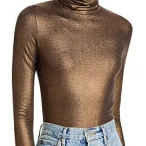 Metallic Bronze Turtleneck